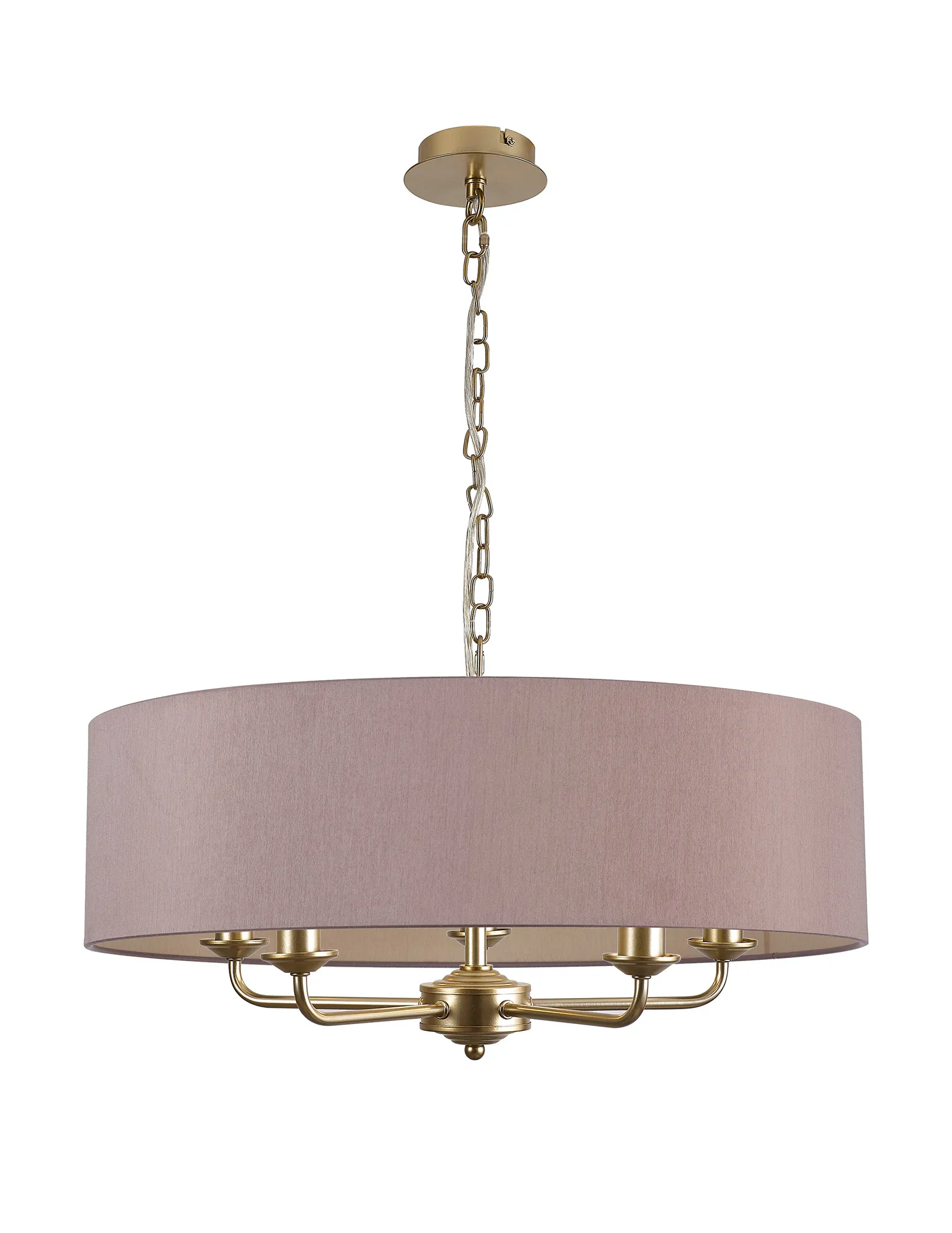 Banyan 60cm 5 Light Pendant Champagne Gold; Taupe/Halo Gold DK0957  Deco Banyan CG TA